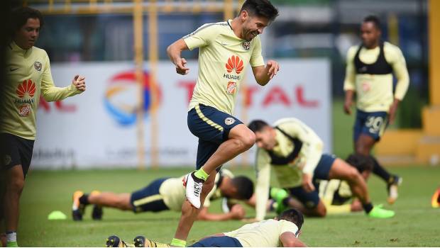 América se entrenó esta mañana en Coapa 