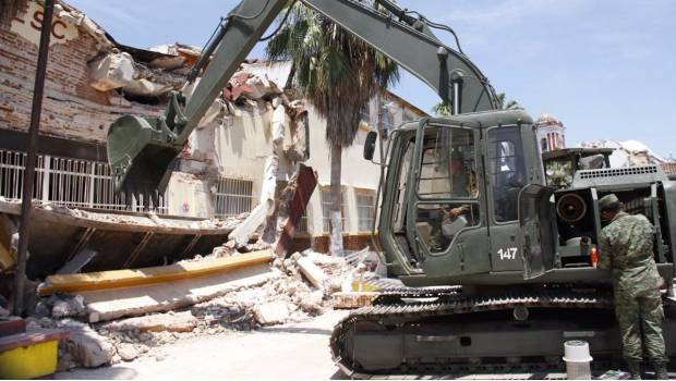 Demolición de escuela en Juchitán, Oaxaca