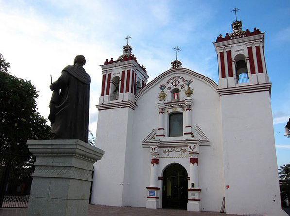 AS� LUC�A ANTES DEL TEMBLOR EL EMBLEM�TICO TEMPLO, CUYOS OR�GENES SE REMONTAN AL SIGLO XVII. FOTO: INTERNET