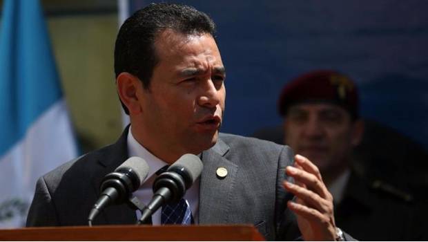 Jimmy Morales, presidente de Guatemala.