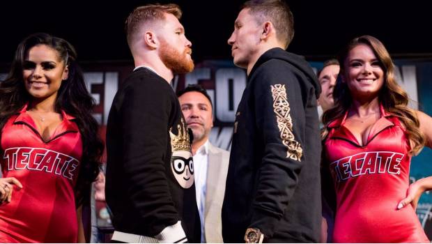 Saúl Álvarez frente a Gennady Golovkin.