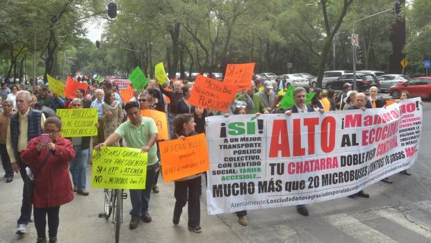 Manifestación en Paseo de la Reforma el pasado 5 de septiembre.