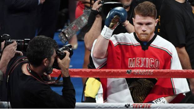 ‘Canelo’ previo al combate.