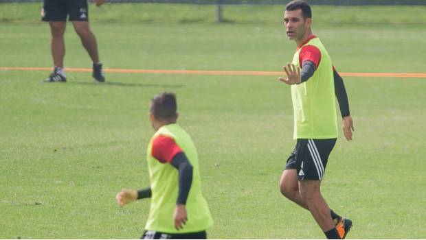 Márquez en el ensayo rojinegro.