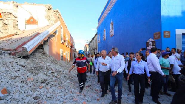 Tony Gali. Recorrido en zona de desastre.