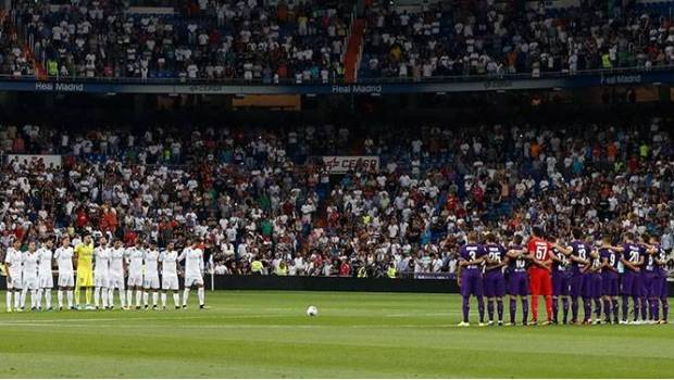 Real Madrid guarda minuto de silencio.