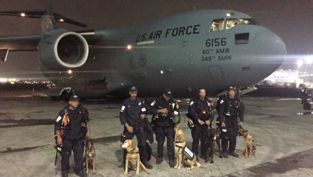 Equipo de Búsqueda y Rescate de Los Ángeles. Solidaridad.