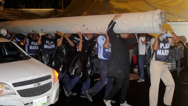 Suspension de rescate en Colegio Enrique Rébsamen.