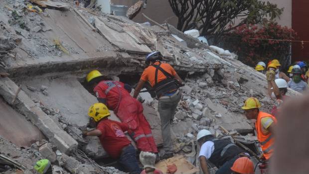 Edificio derrumbado en Prolongación Petén. Esperanza de vida.