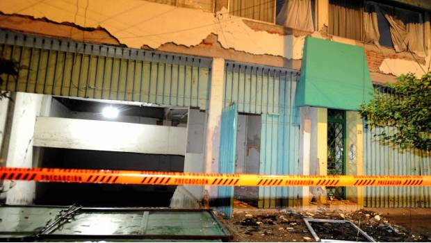 Edificio dañado por el sismo del 19 de septiembre.