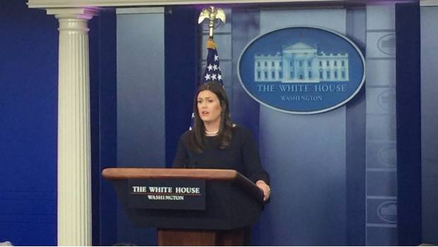 Sarah Sanders, portavoz de la Casa Blanca