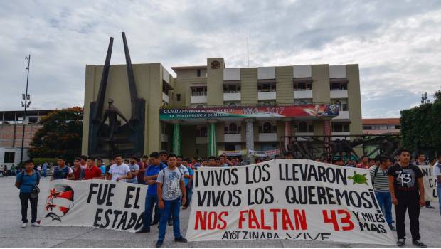 Manifestación en la ciudad de Chilpancingo el pasado 16 de septiembre.