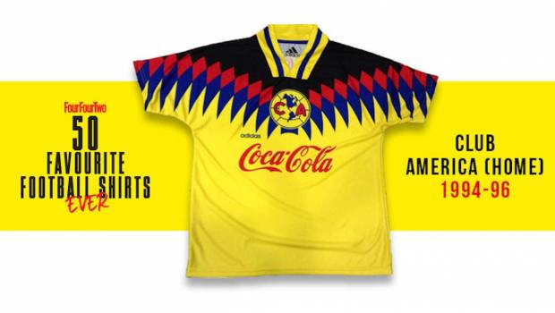 La camiseta del América de 1994 fue elegida en la posición 14