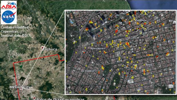 La NASA publica fotos satelitales de daños por sismos en México. Noticias en tiempo real