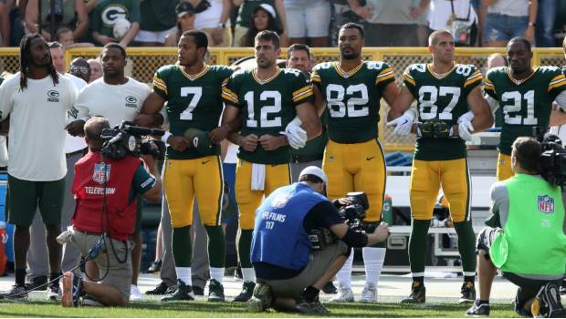 green Bay durante las protestas.