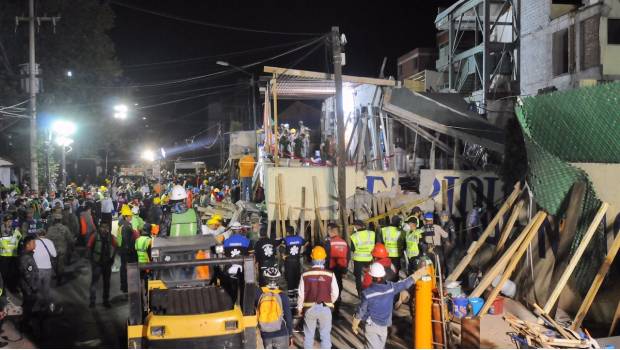 Colegio Enrique Rébsamen, en cuya construcción se detectaron varias irregularidades.