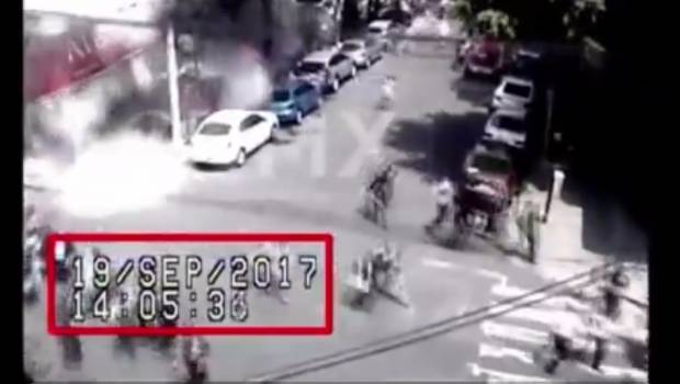 VIDEO: Momento del derrumbe de edificio en San Luis Potosí y Medellín. Noticias en tiempo real