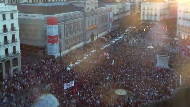 Puerta del Sol en Madrid.