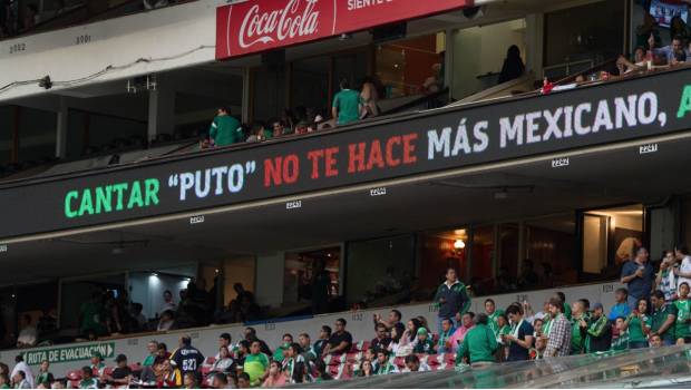 Mensaje en el Estadio Azteca.