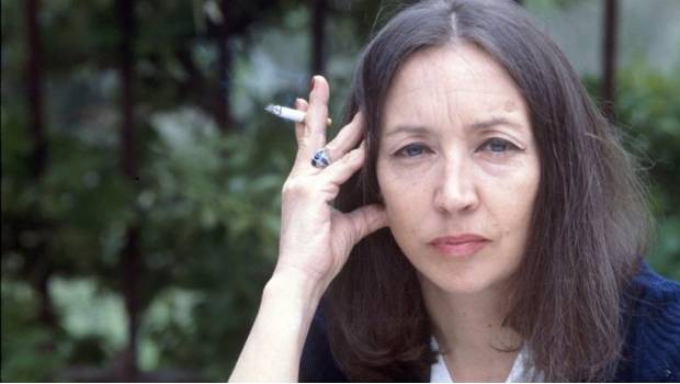 La periodista Oriana Fallaci.