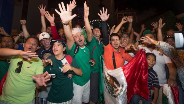 La hinchada del Tricolor.