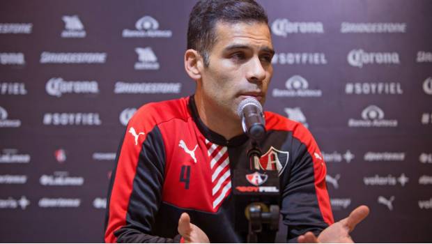 Rafael Márquez  en conferencia de prensa.