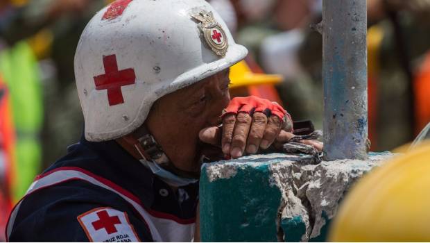 Cruz Roja labora en afectaciones tras sismo del 19 de septiembre