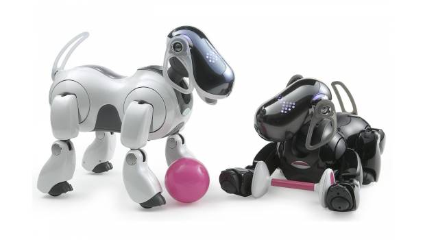 Los perros robóticos Aibo, de Sony.