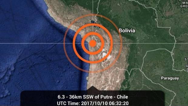 Sismo de 6.3 sacude regiones del centro de Chile. Noticias en tiempo real