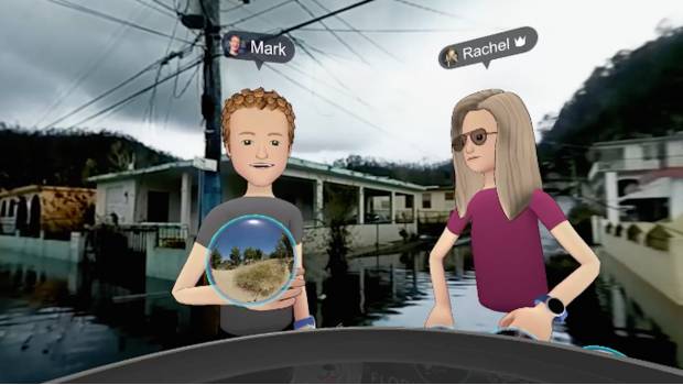 La visita de Mark Zuckerberg  a Puerto Rico a través de Facebook Spaces.