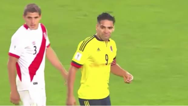 Falcao, quien presuntamente acordó el empate.