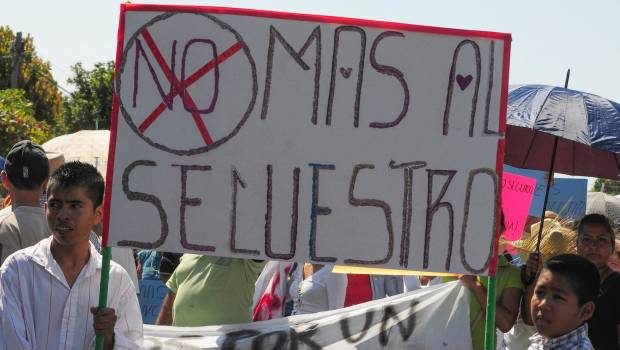 Marcha contra el secuestro en México. Aumento de personas detenidas por el flagelo.