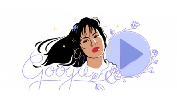 El nuevo doodle de Selena Quintanilla.