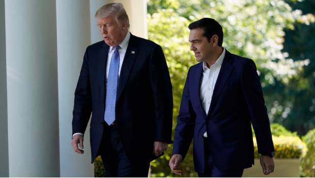 Donald Trump se reúne con Alexis Tsipras