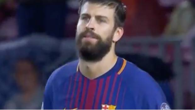 Piqué fue expulsado ates de terminar la primera mitad 