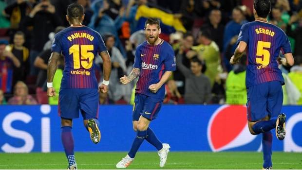 Barcelona derrotó 3-0 al Olympiakos 