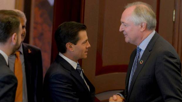 Enrique Peña Nieto y Paul Polman.