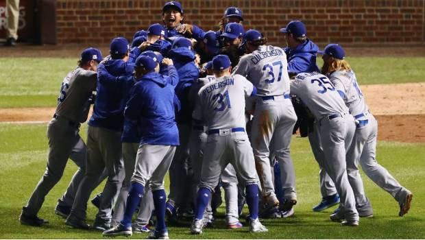 Los Dodgers festejaron en grande.