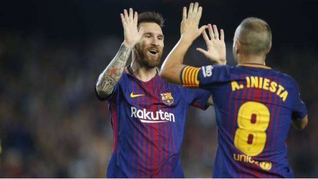 Messi asistió a Iniesta en la segunda anotación del Barca. 