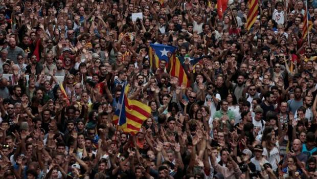 Manifestaciones en Cataluña. Futuro decidido para el jueves.