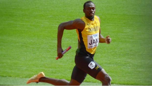 Bolt en competencia.