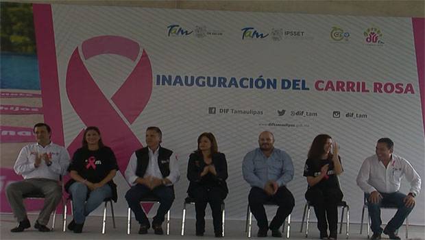Inaugura DIF Tamaulipas ‘Carril Rosa’. Noticias en tiempo real