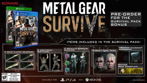 Metal Gear Survive anuncia fecha para occidente Metal Gear Survive anuncia fecha para occidente