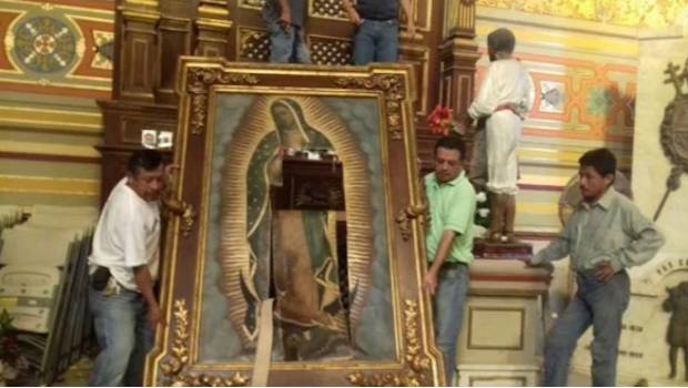 Destruye mujer virgen de Guadalupe de catedral de Tampico. Noticias en tiempo real