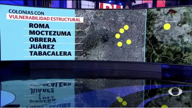 Gobierno de la CDMX revela colonias y unidades habitacionales vulnerables ante sismos. Noticias en tiempo real