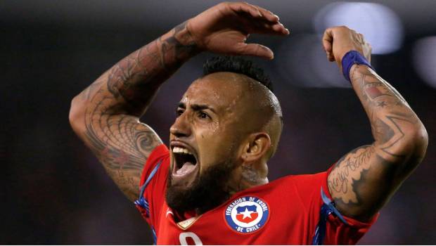 Vidal en Copa Confederaciones.