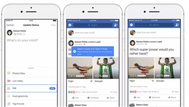 Facebook habilitará encuestas con respuestas en GIFs. Noticias en tiempo real