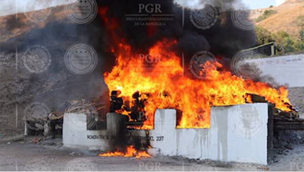 PGR destruye más de 5 toneladas de drogas en Baja California. Noticias en tiempo real