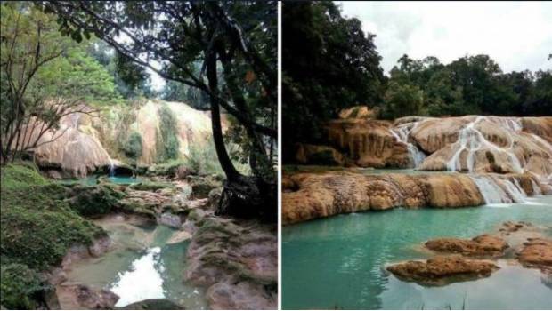 "Se secan" cascadas de Agua Azul en Chiapas. Noticias en tiempo real