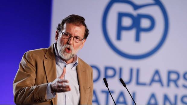 Rajoy asegura querer 'recuperar la Cataluña de todos' Rajoy asegura querer 'recuperar la Cataluña de todos'